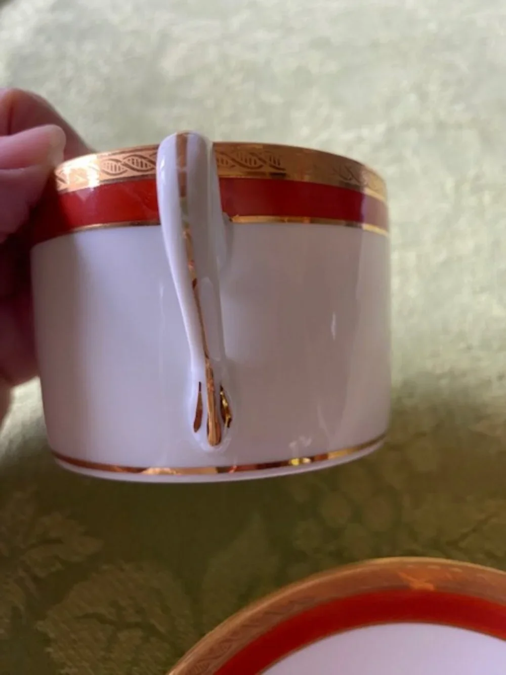 Ginori 1735 Palermo Rust Cup & Saucer from the 60's, used as a prop